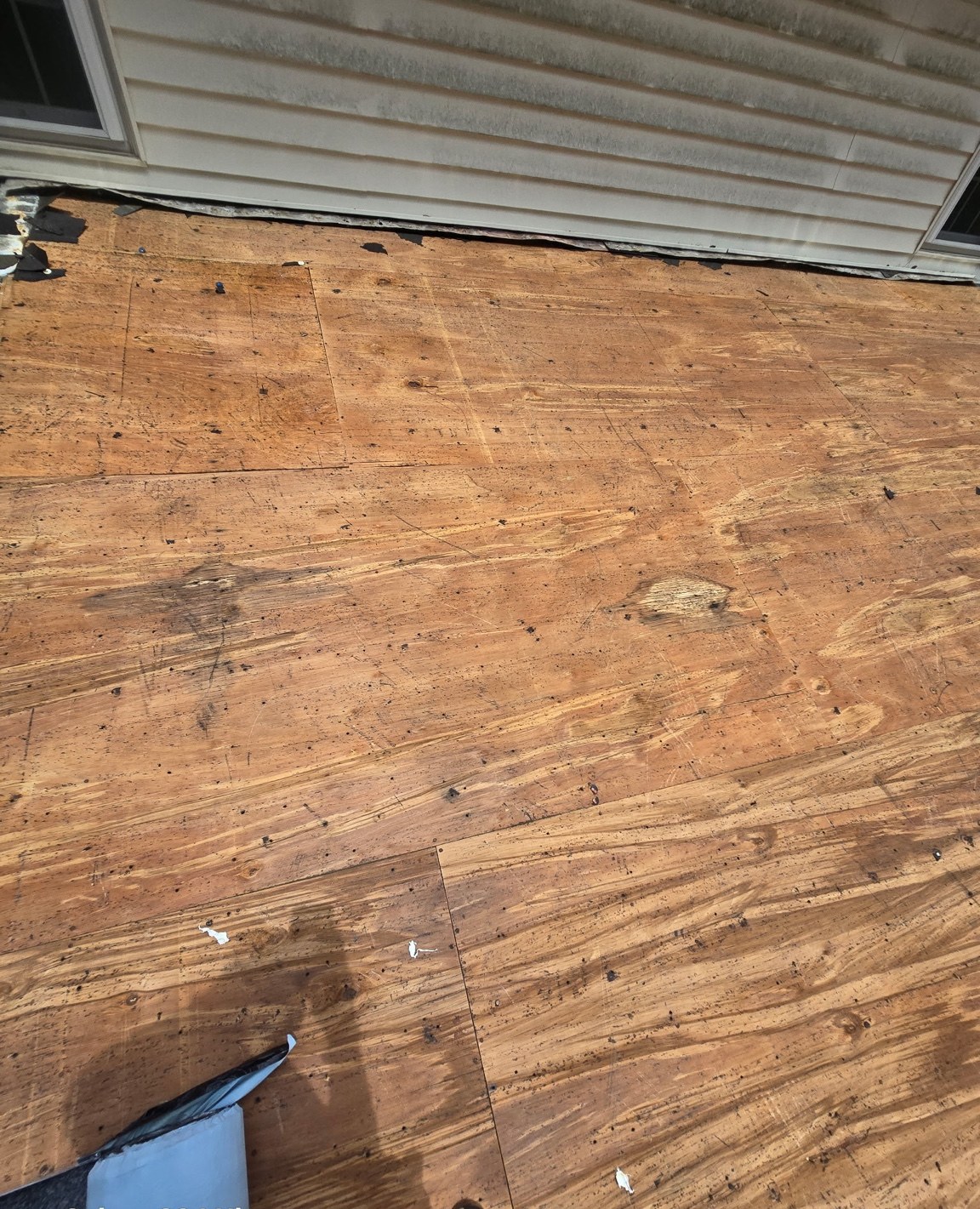 Exposed roof decking