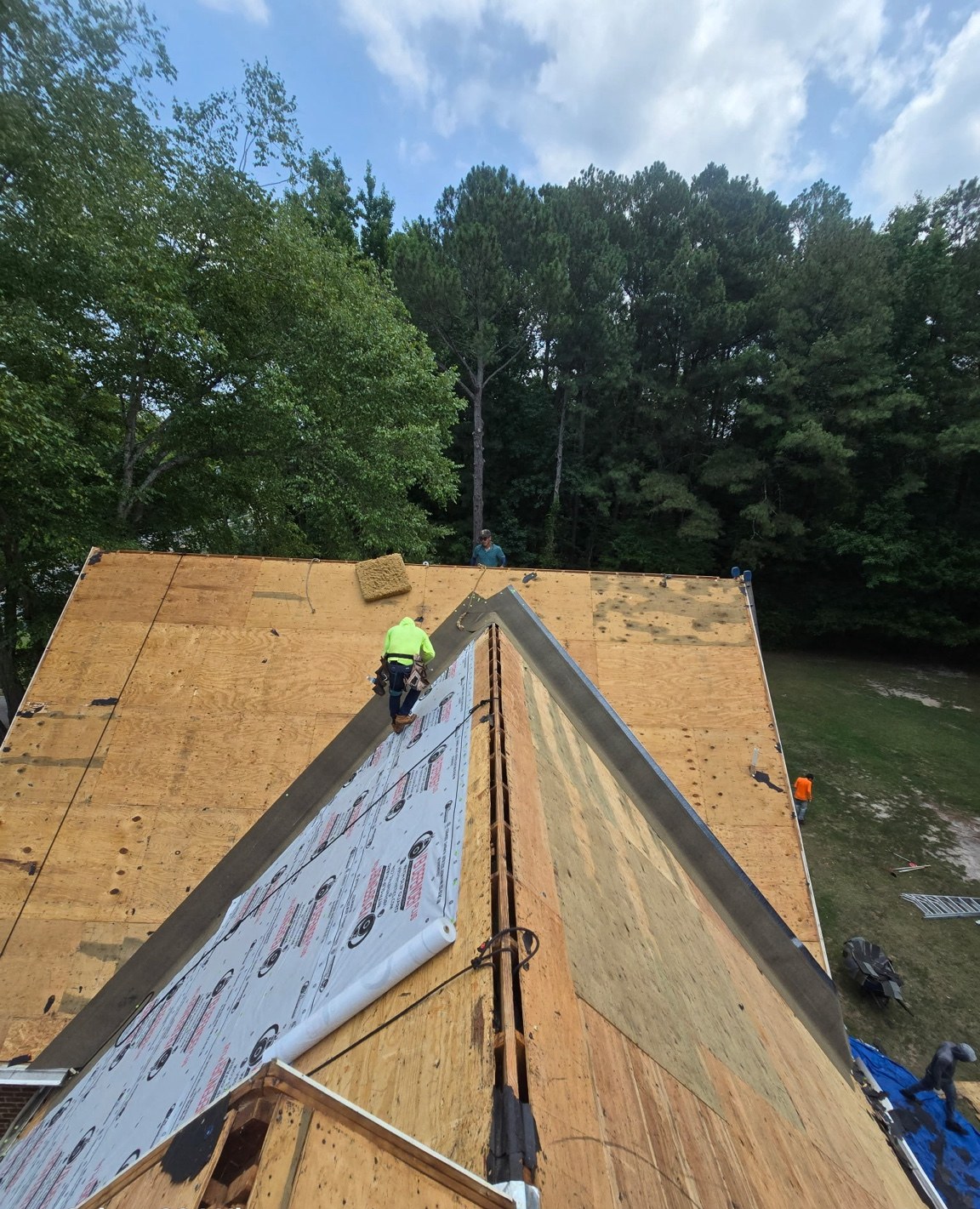 Roof valley work